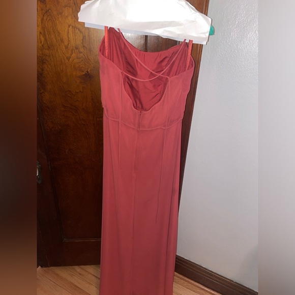 Mori Lee Style 21559 Dress in Terracota - Picture 3 of 4